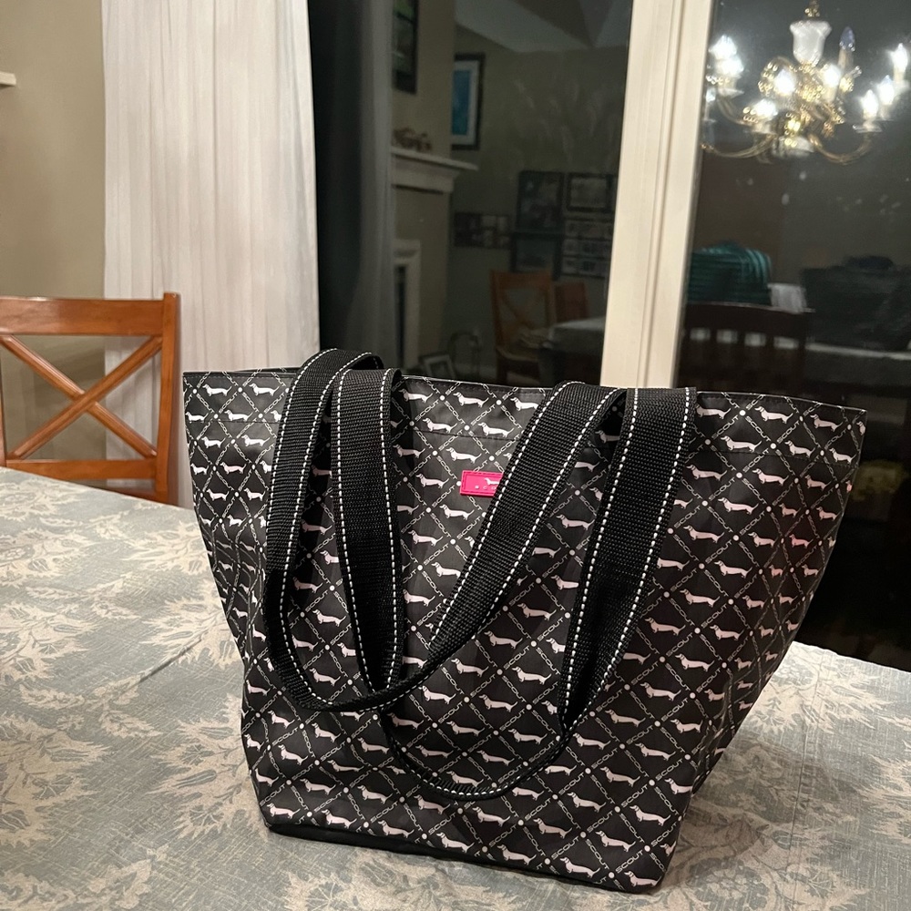 Scout Daytripper Shoulder Bag with Dachshund Pattern